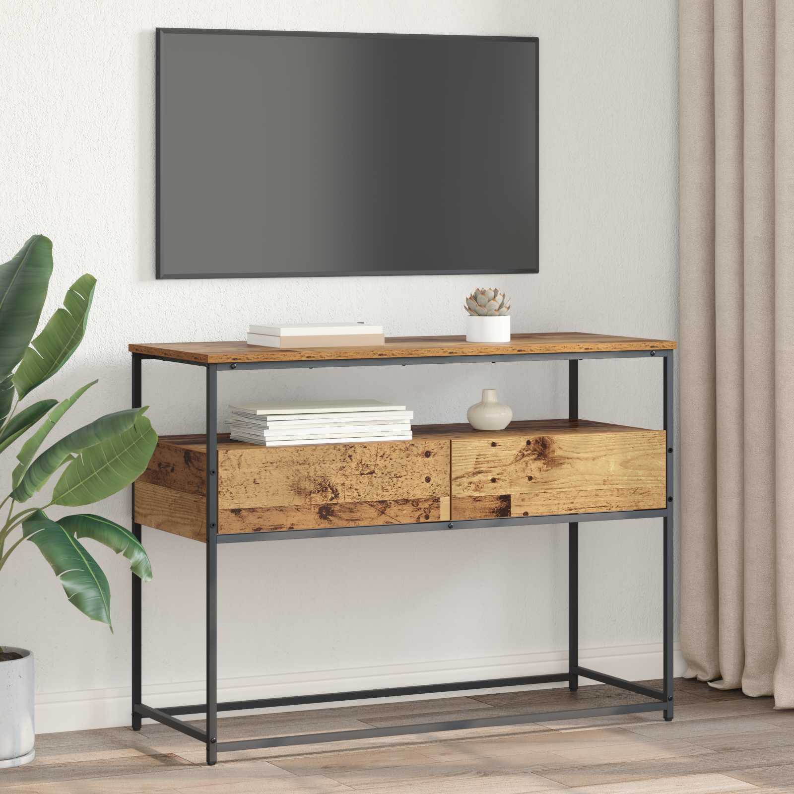 Konzolna stolica Staro drvo 100 x 40 x 75 cm Konstruirano drvo
