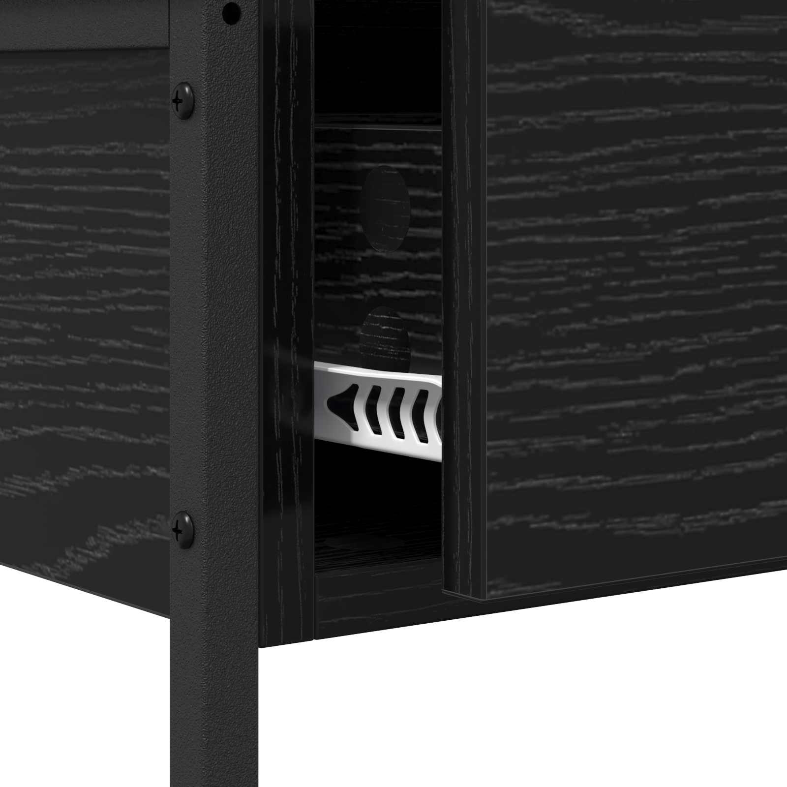 Konzolna stolica s ladicama Crni hrast 100 x 34,5 x 75 cm