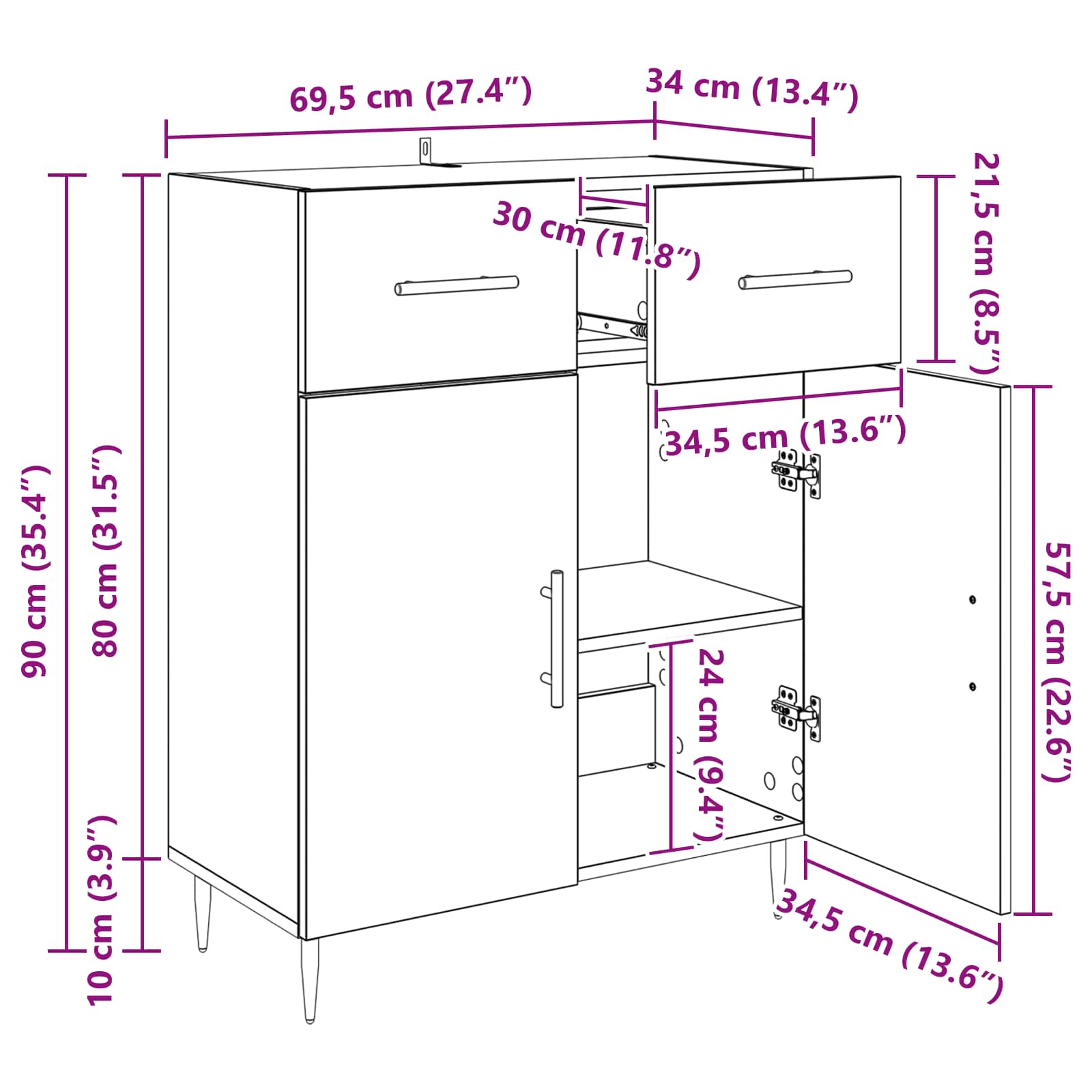 Kreveta Staro drvo 69,5 x 34 x 90 cm Konstruirano drvo