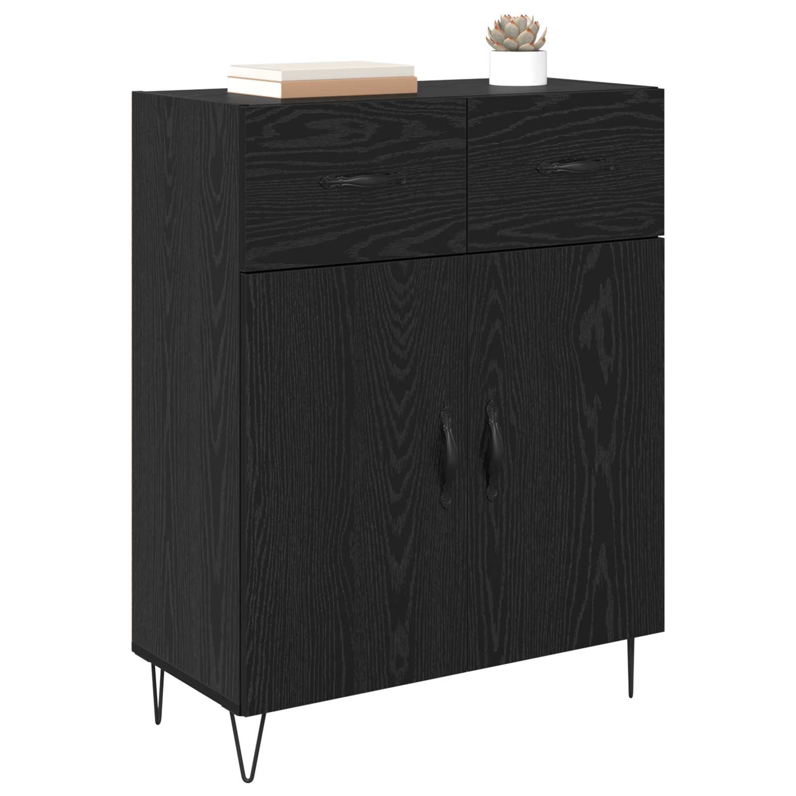 Kreveta Crni hrast 69,5 x 34 x 90 cm Konstruirano drvo