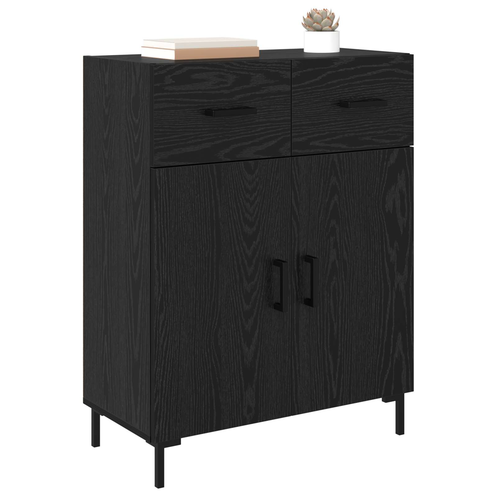 Kreveta Crni hrast 69,5 x 34 x 90 cm Konstruirano drvo