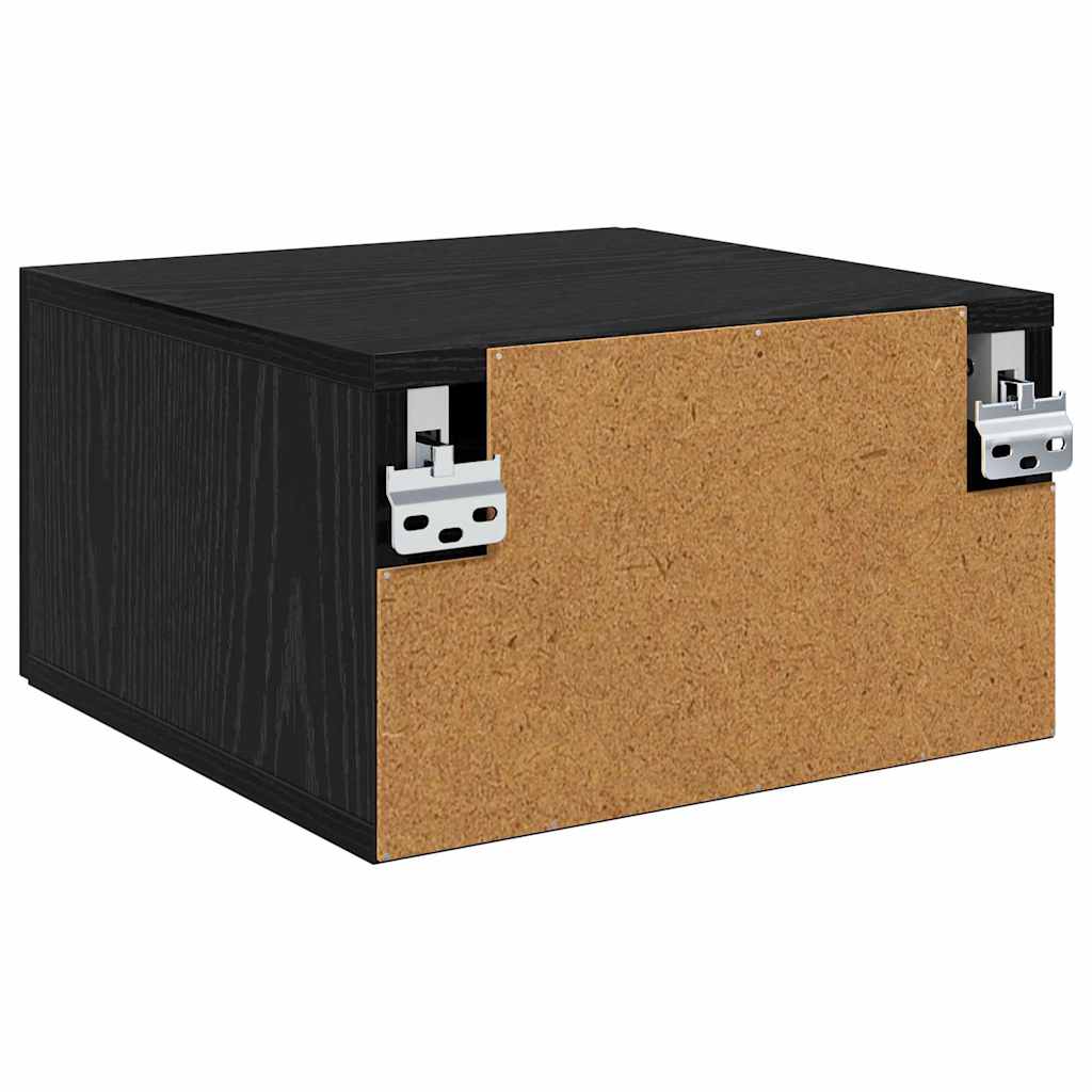 Wall-mounted noćni ormarić Crni hrast 35 x 35 x 20 cm