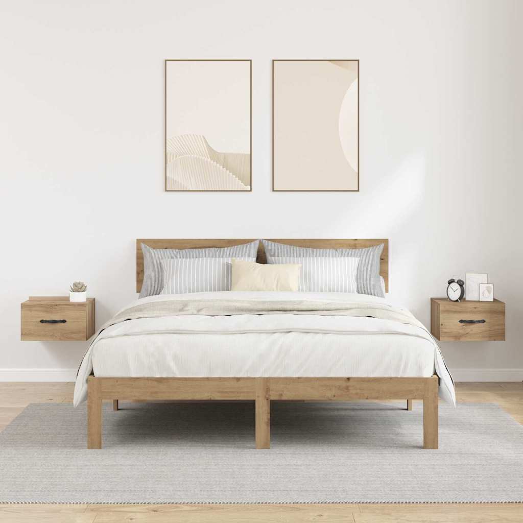Noćni ormar s ladicama 2 pcs hrast artisan 35 x 35 x 20 cm