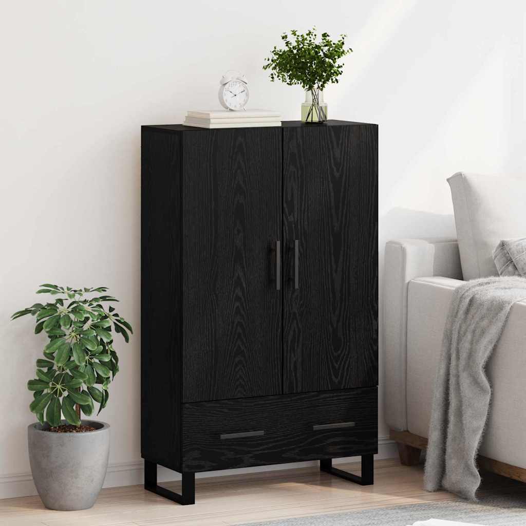 Highboard Crni hrast 69,5 x 30 x 115 cm Konstruirano drvo