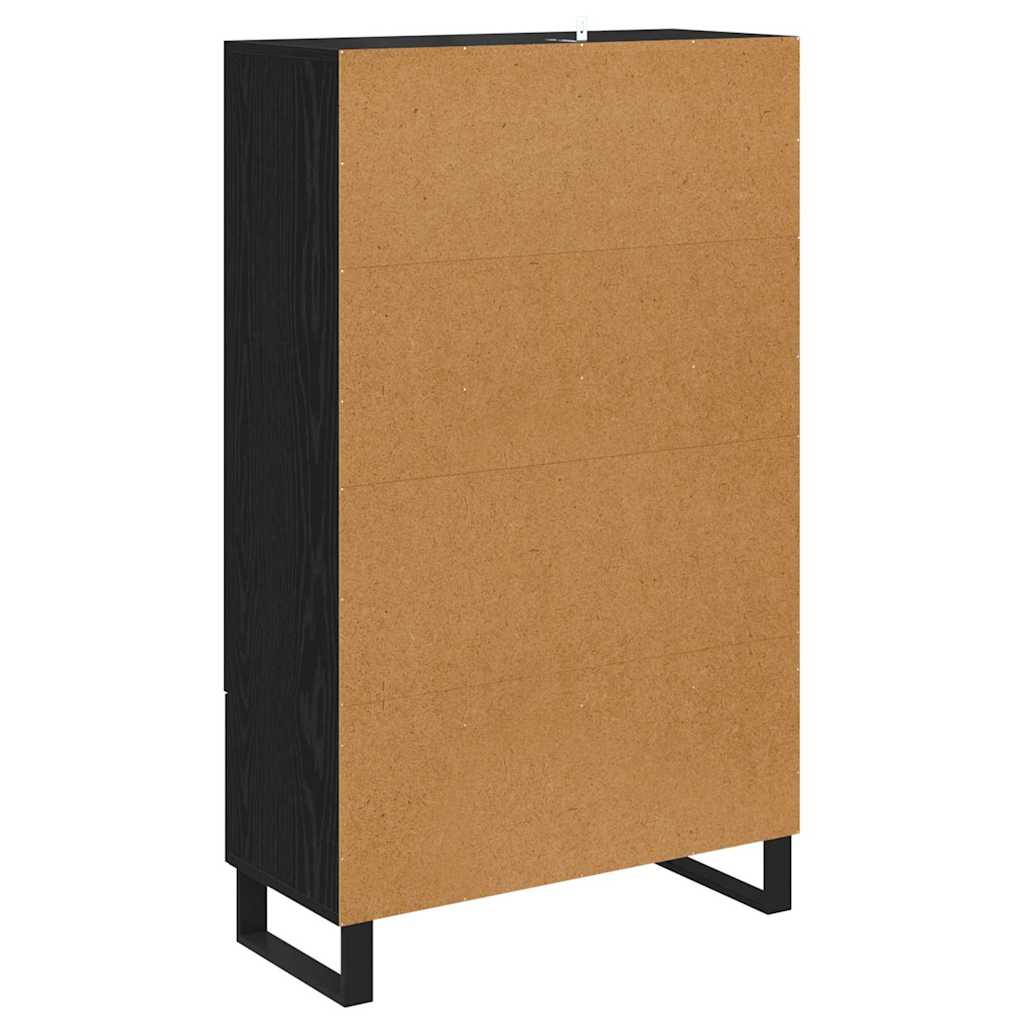 Highboard Crni hrast 69,5 x 30 x 115 cm Konstruirano drvo