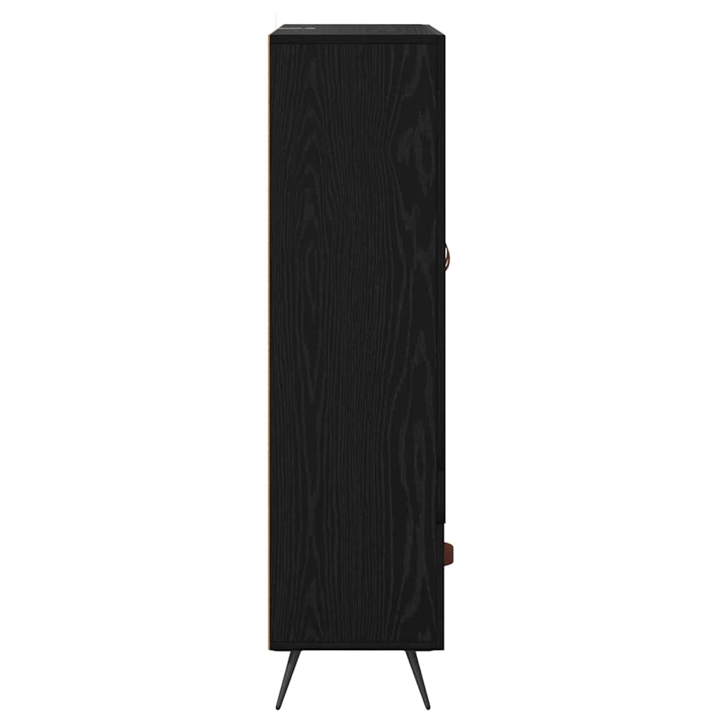Highboard s ladicama Crni hrast 69,5 x 31 x 115 cm