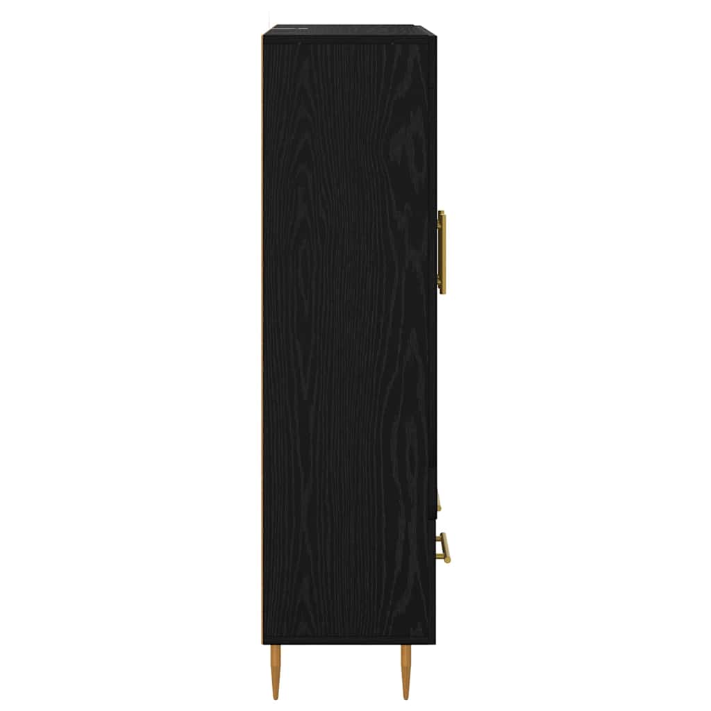 Highboard s ladicama Crni hrast 69,5 x 31 x 115 cm