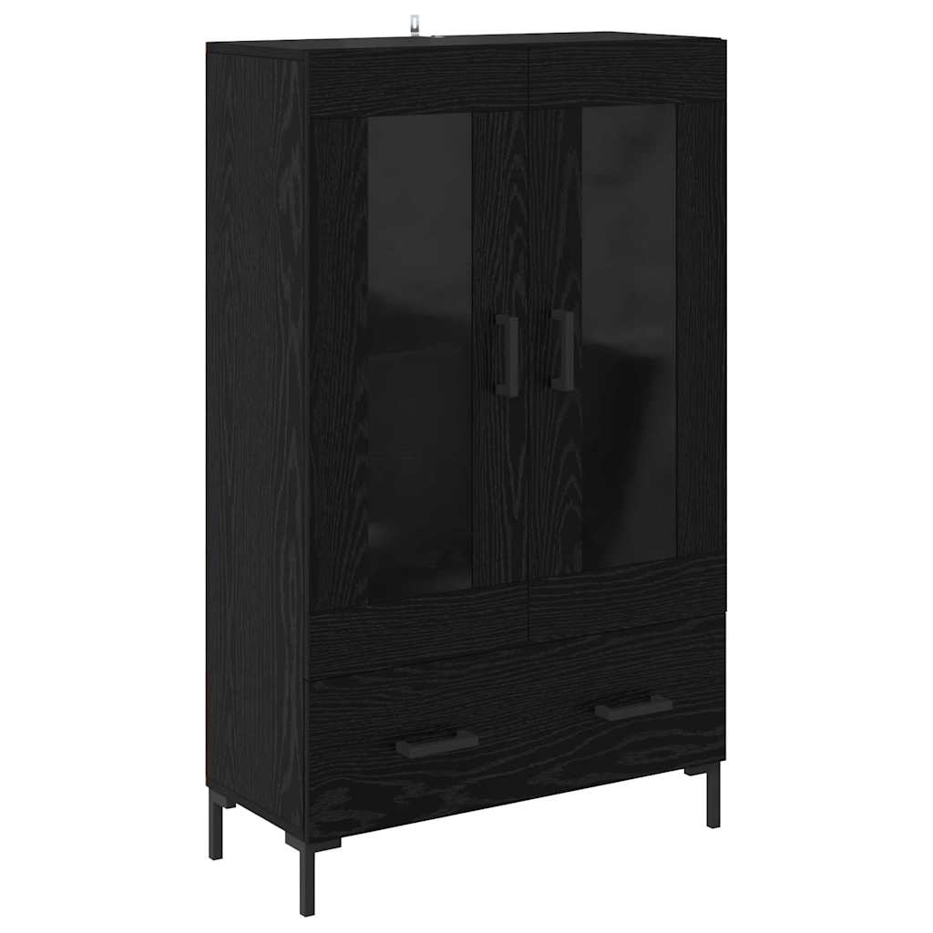 Highboard Crni hrast 69,5 x 31 x 115 cm Konstruirano drvo