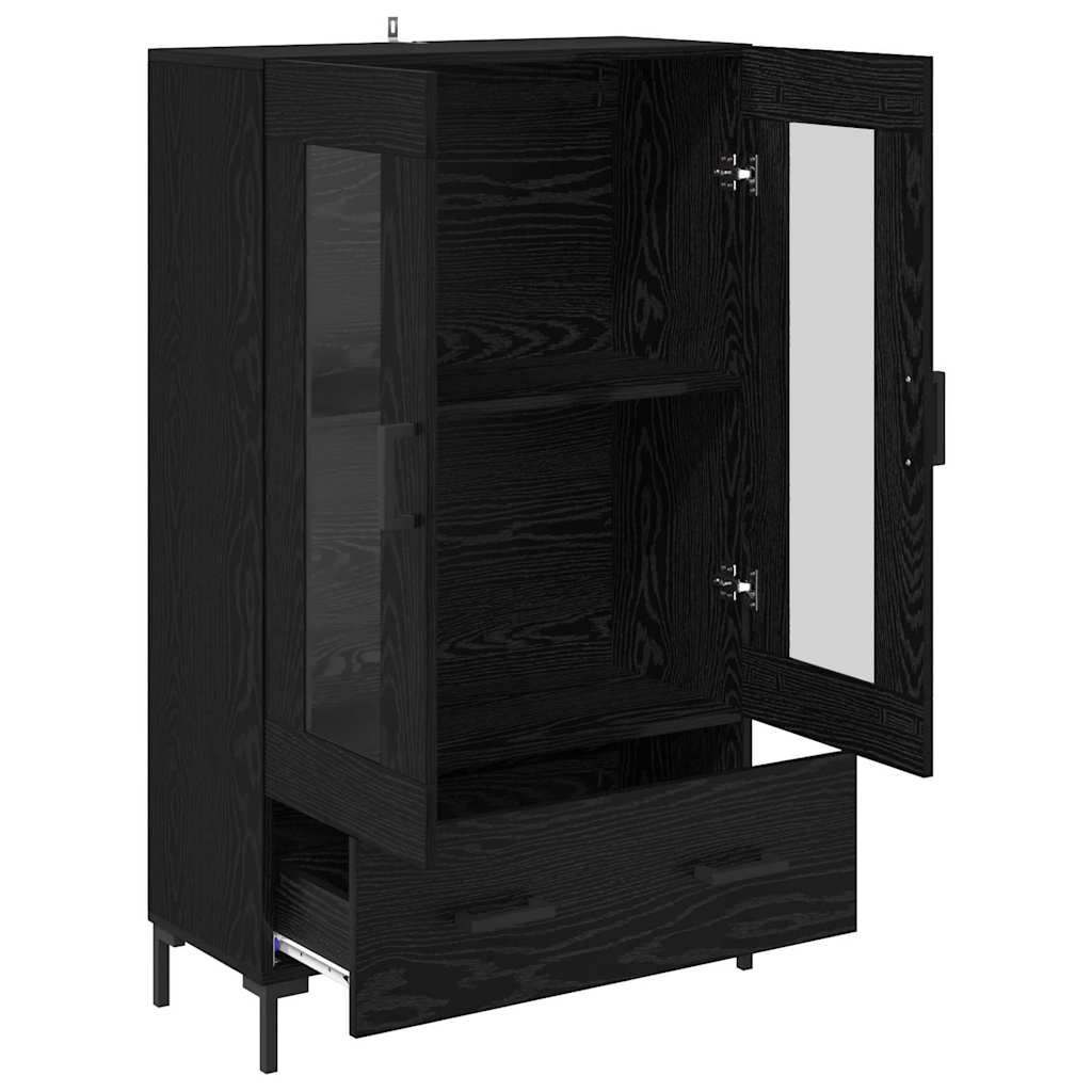 Highboard Crni hrast 69,5 x 31 x 115 cm Konstruirano drvo