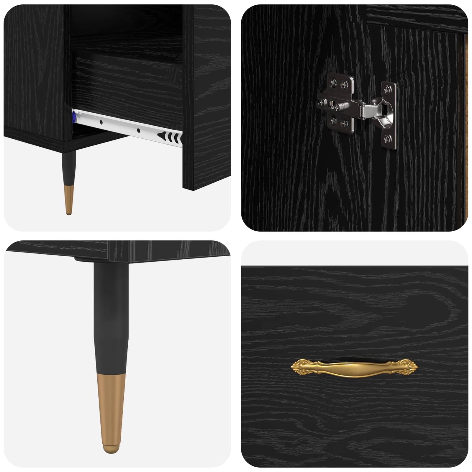 Highboard Crni hrast 69,5 x 31 x 115 cm Konstruirano drvo