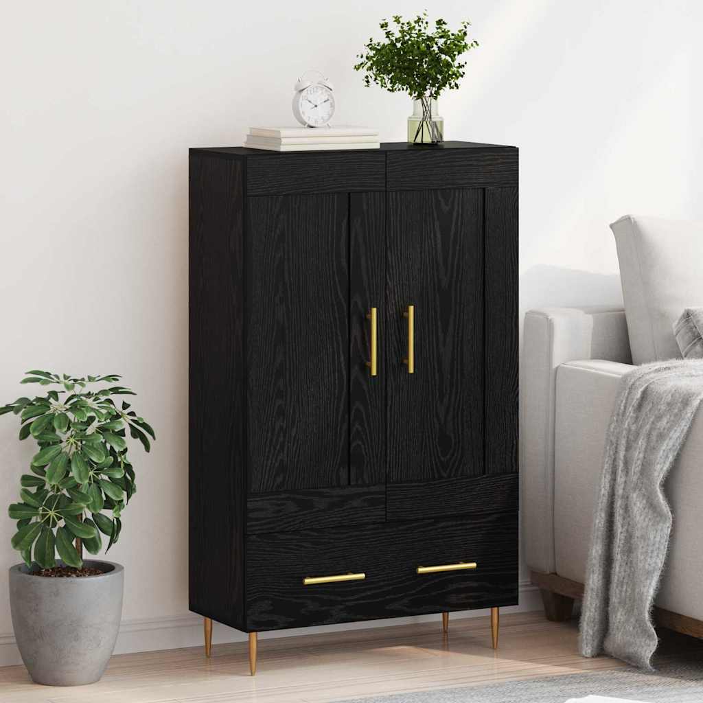 Highboard Crni hrast 69,5 x 31 x 115 cm Konstruirano drvo