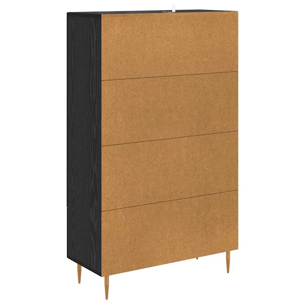 Highboard Crni hrast 69,5 x 31 x 115 cm Konstruirano drvo