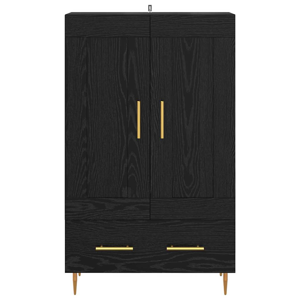 Highboard Crni hrast 69,5 x 31 x 115 cm Konstruirano drvo