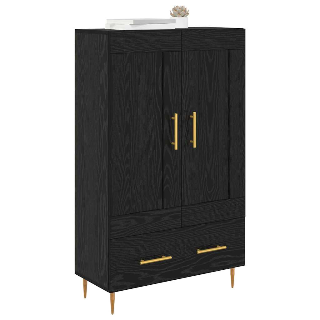 Highboard Crni hrast 69,5 x 31 x 115 cm Konstruirano drvo