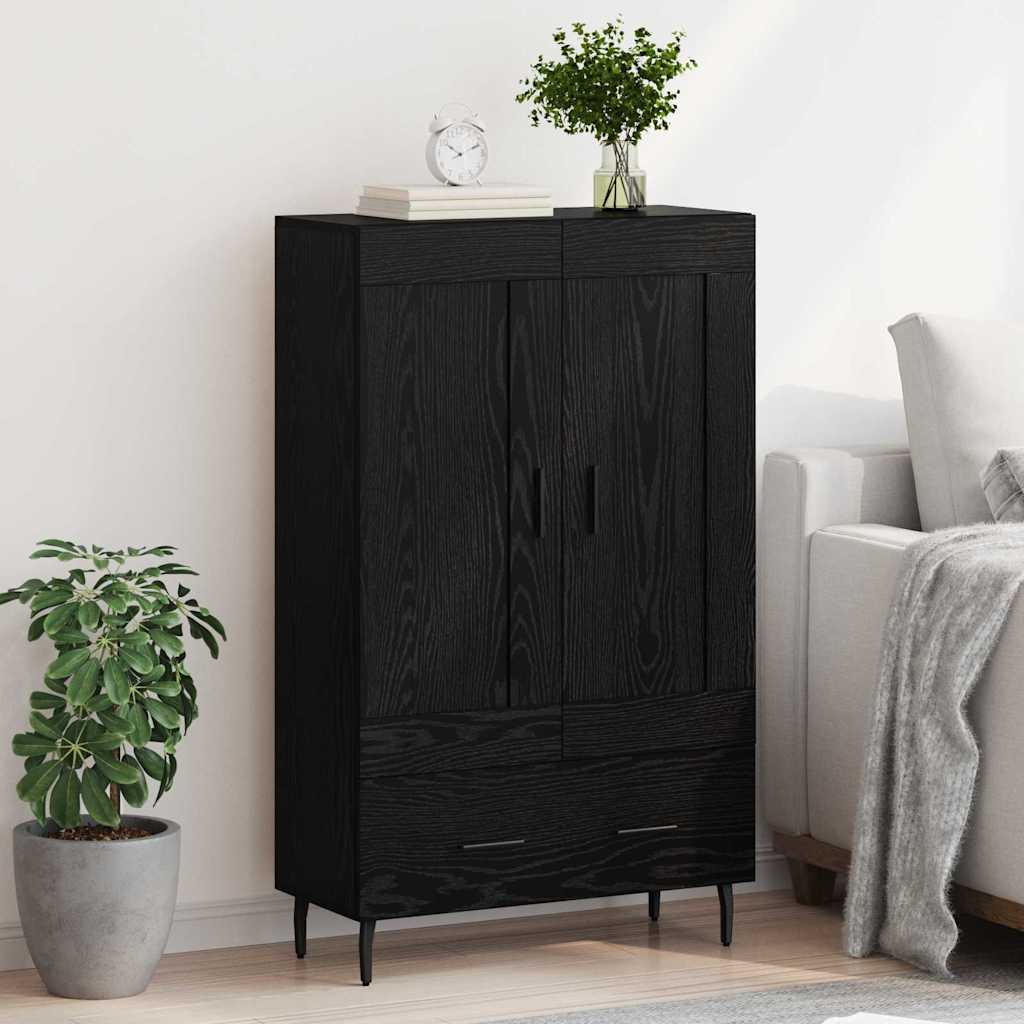 Highboard Crni hrast 69,5 x 31 x 115 cm Konstruirano drvo