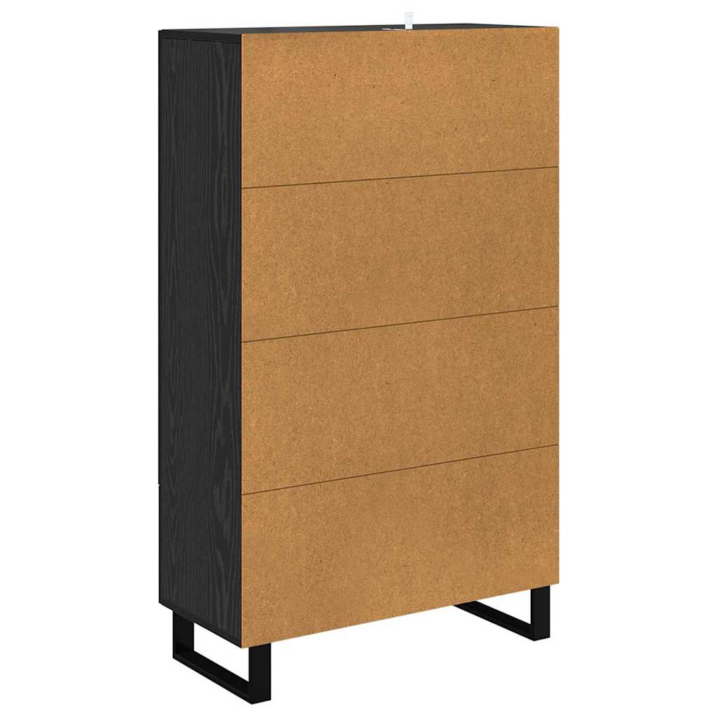 Highboard Crni hrast 69,5 x 31 x 115 cm Konstruirano drvo