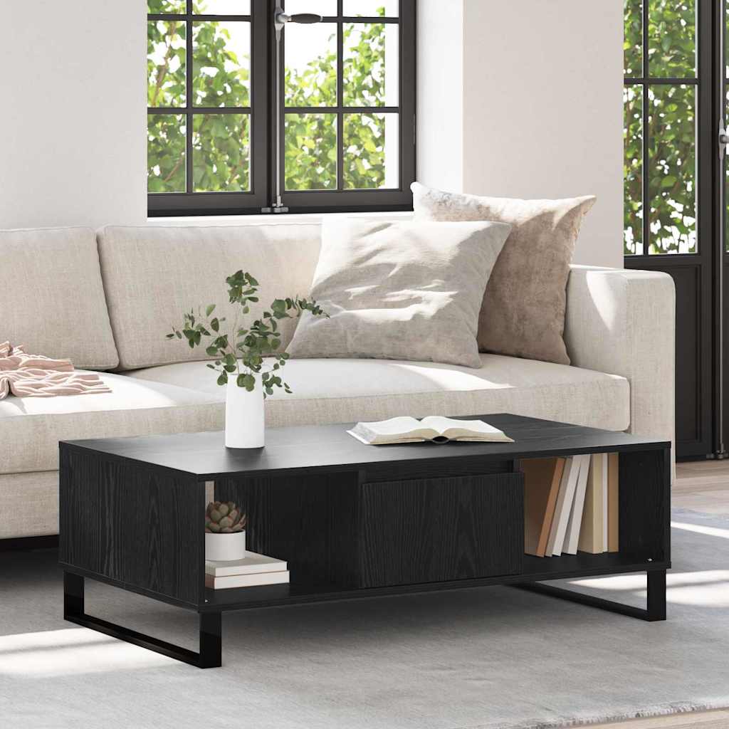 Kava Stol Crni hrast 104 x 60 x 35 cm Konstruirano drvo