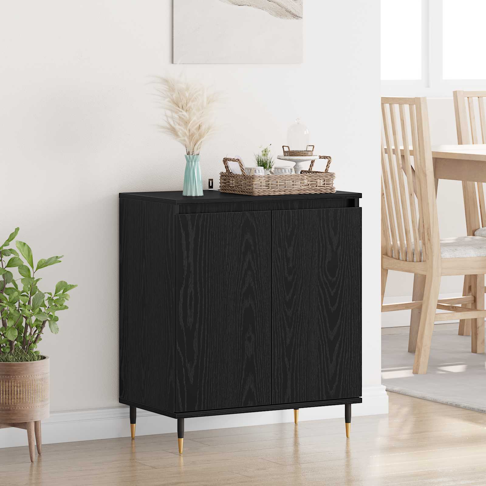 Kreveta Crni hrast 60 x 35 x 70 cm Konstruirano drvo