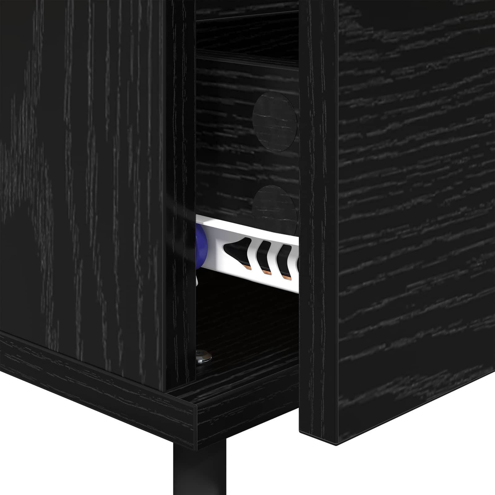 Noćni ormar 2 pcs Crni hrast 40 x 35 x 50 cm Konstruirano drvo