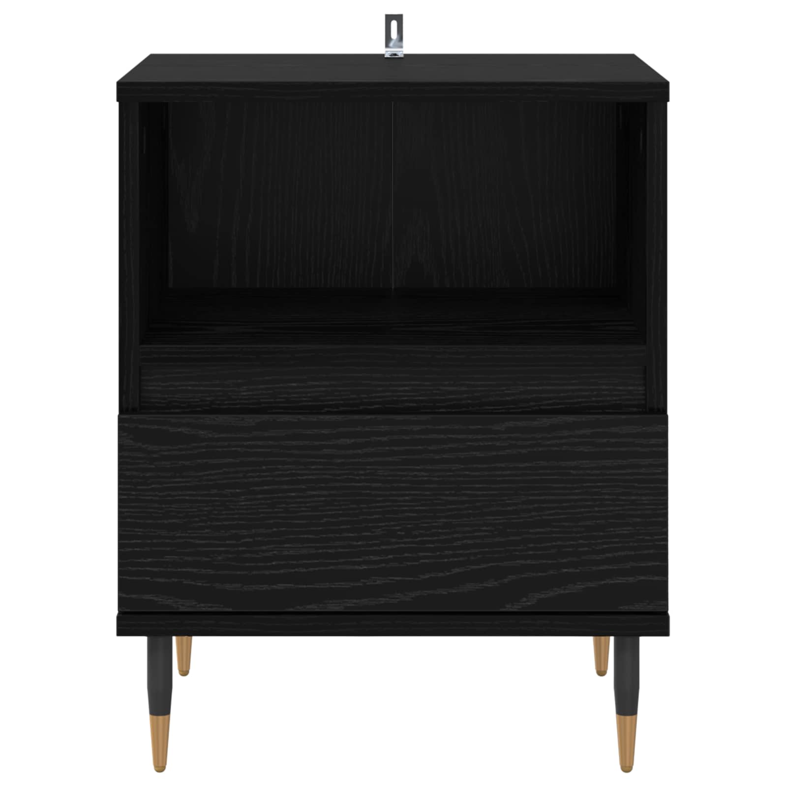 Noćni ormar 2 pcs Crni hrast 40 x 35 x 50 cm Konstruirano drvo