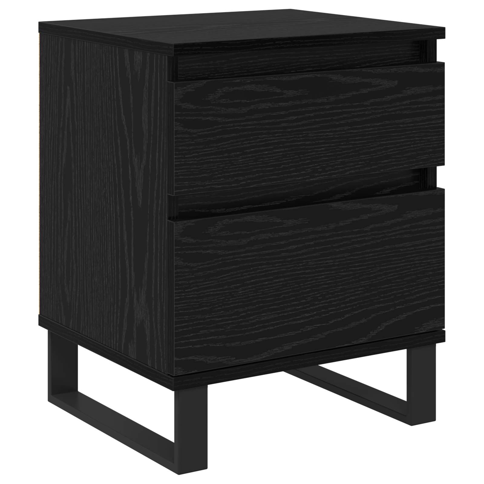 Noćni ormar 2 pcs Crni hrast 40 x 35 x 50 cm Konstruirano drvo