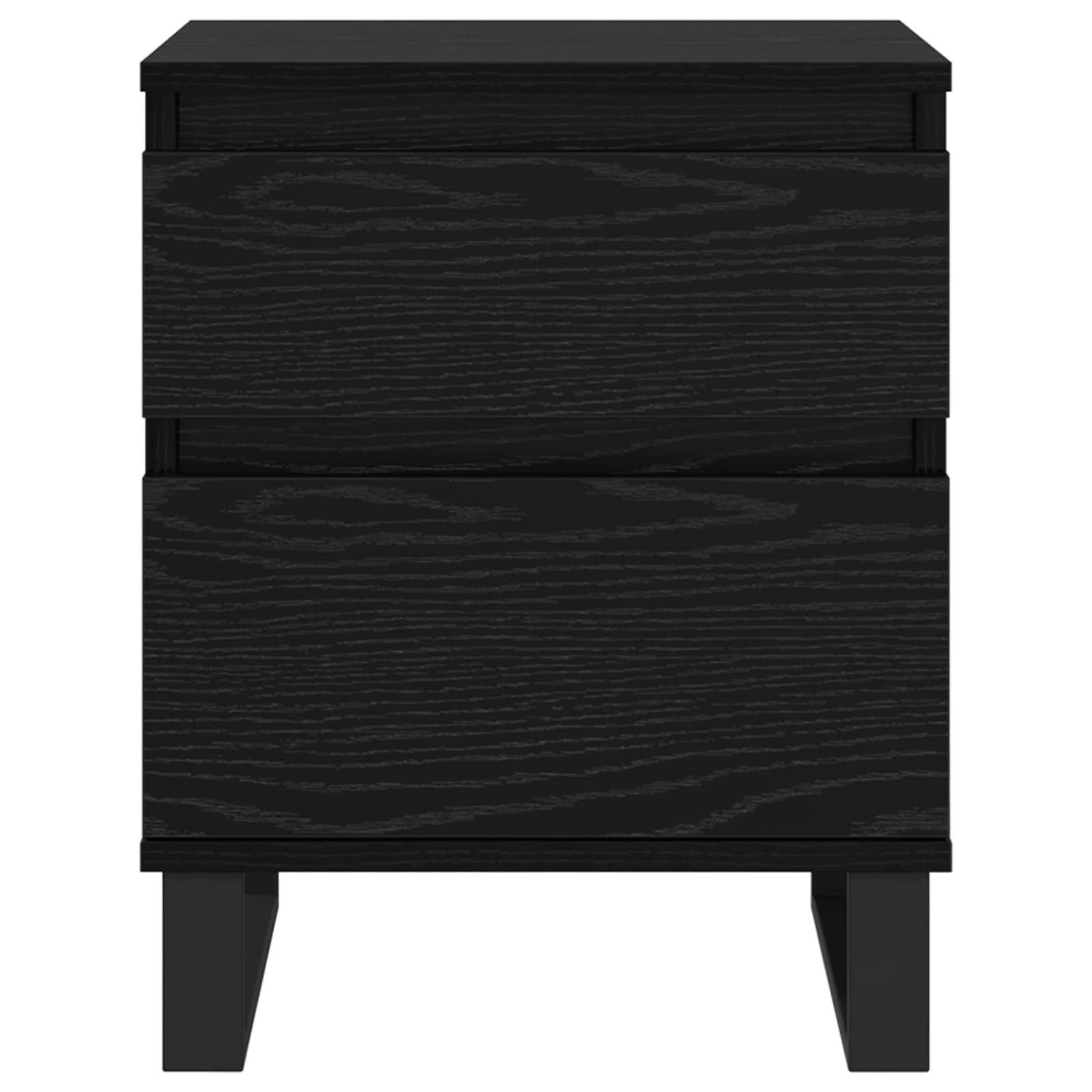Noćni ormar 2 pcs Crni hrast 40 x 35 x 50 cm Konstruirano drvo