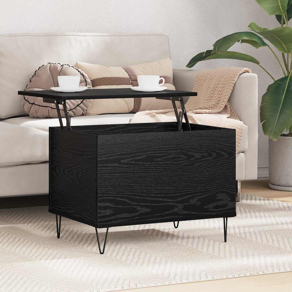 Kava Stol Crni hrast 60 x 44,5 x 45 cm Konstruirano drvo