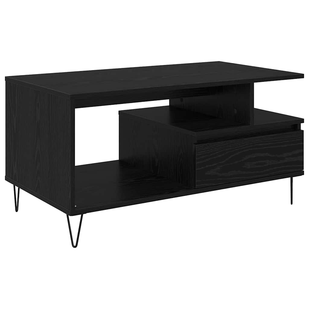 Kava Stol Crni hrast 90 x 49 x 45 cm Konstruirano drvo