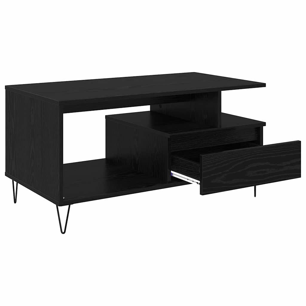 Kava Stol Crni hrast 90 x 49 x 45 cm Konstruirano drvo