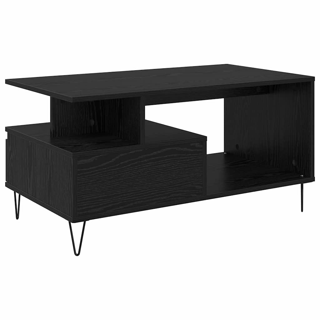 Kava Stol Crni hrast 90 x 49 x 45 cm Konstruirano drvo