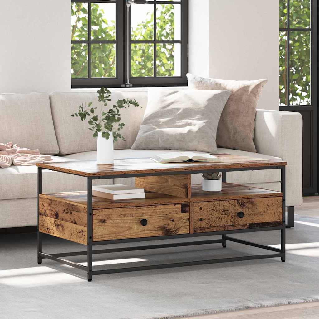 Kava Stol Staro drvo 100 x 51 x 45 cm Konstruirano drvo