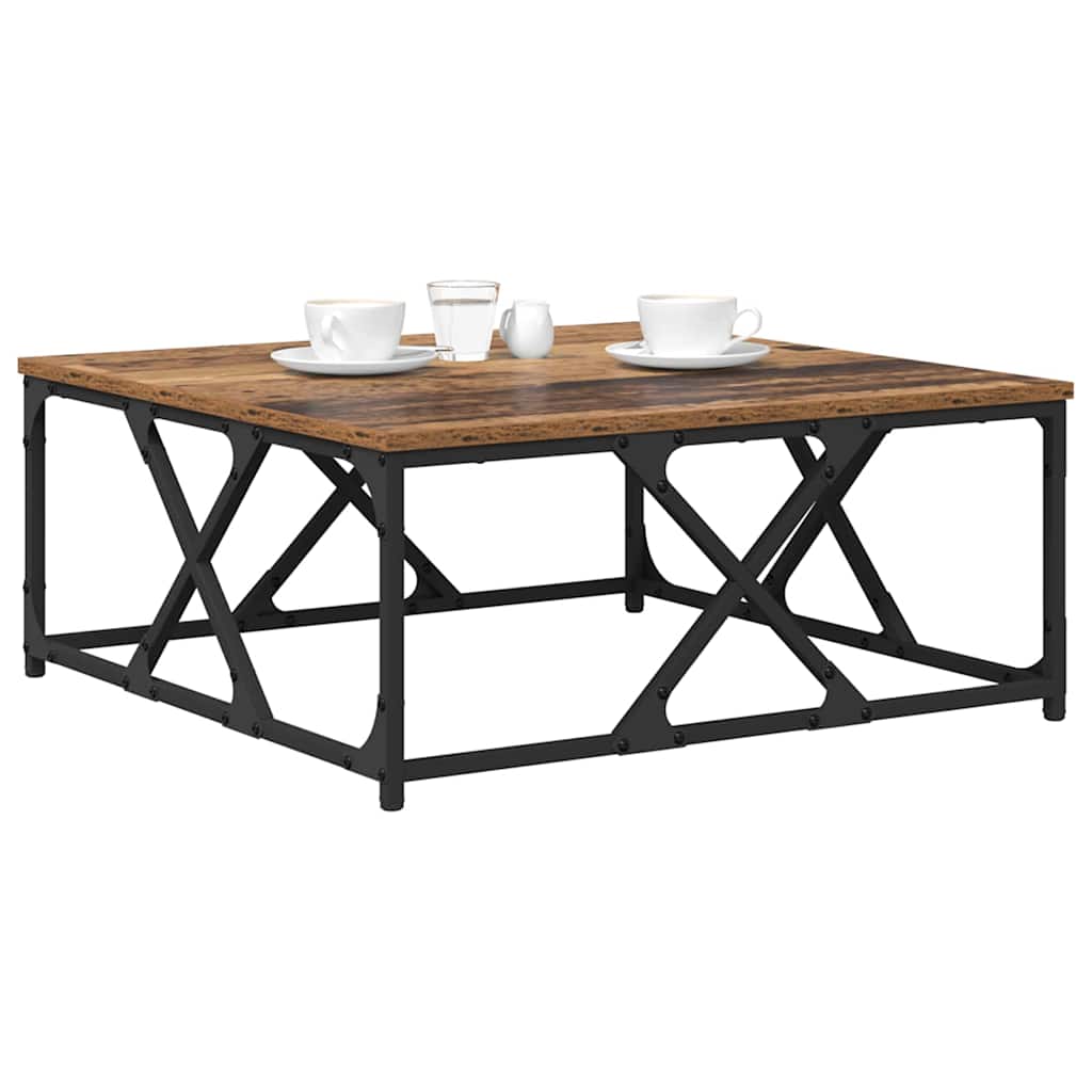 Kava Stol Staro drvo 70 x 70 x 30 cm Konstruirano drvo