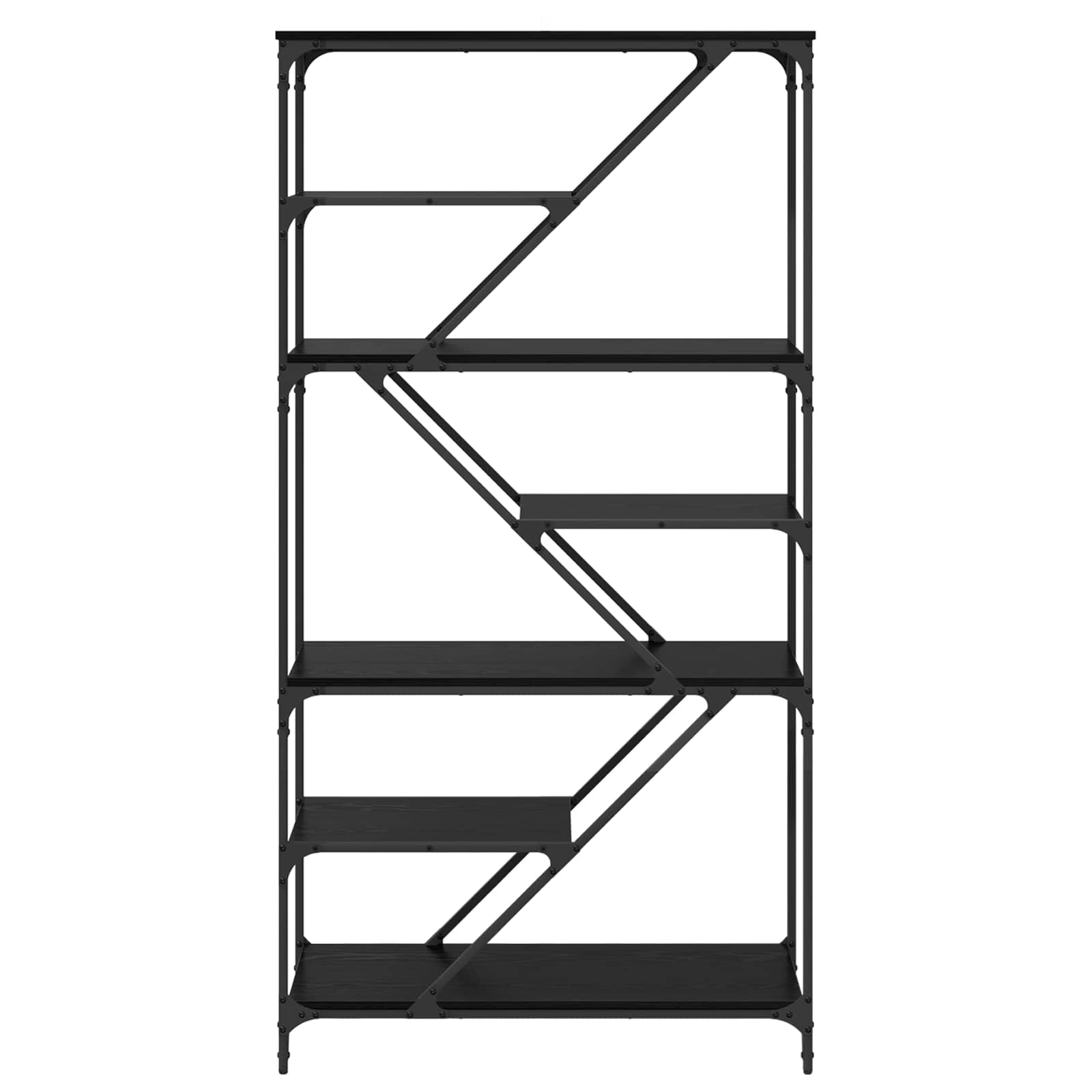 Polica Crni hrast 91 x 36 x 176 cm Konstruirano drvo