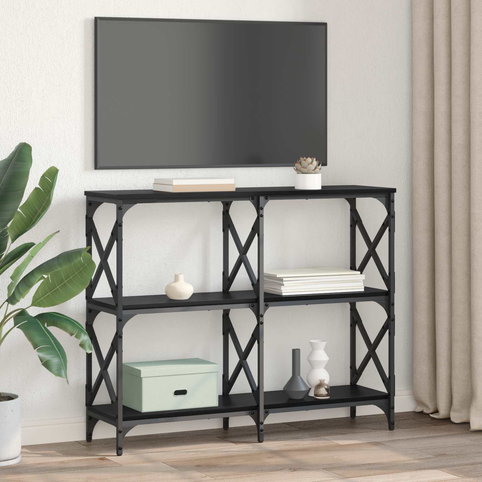 Konzolna stolica Crni hrast 100 x 28 x 80,5 cm