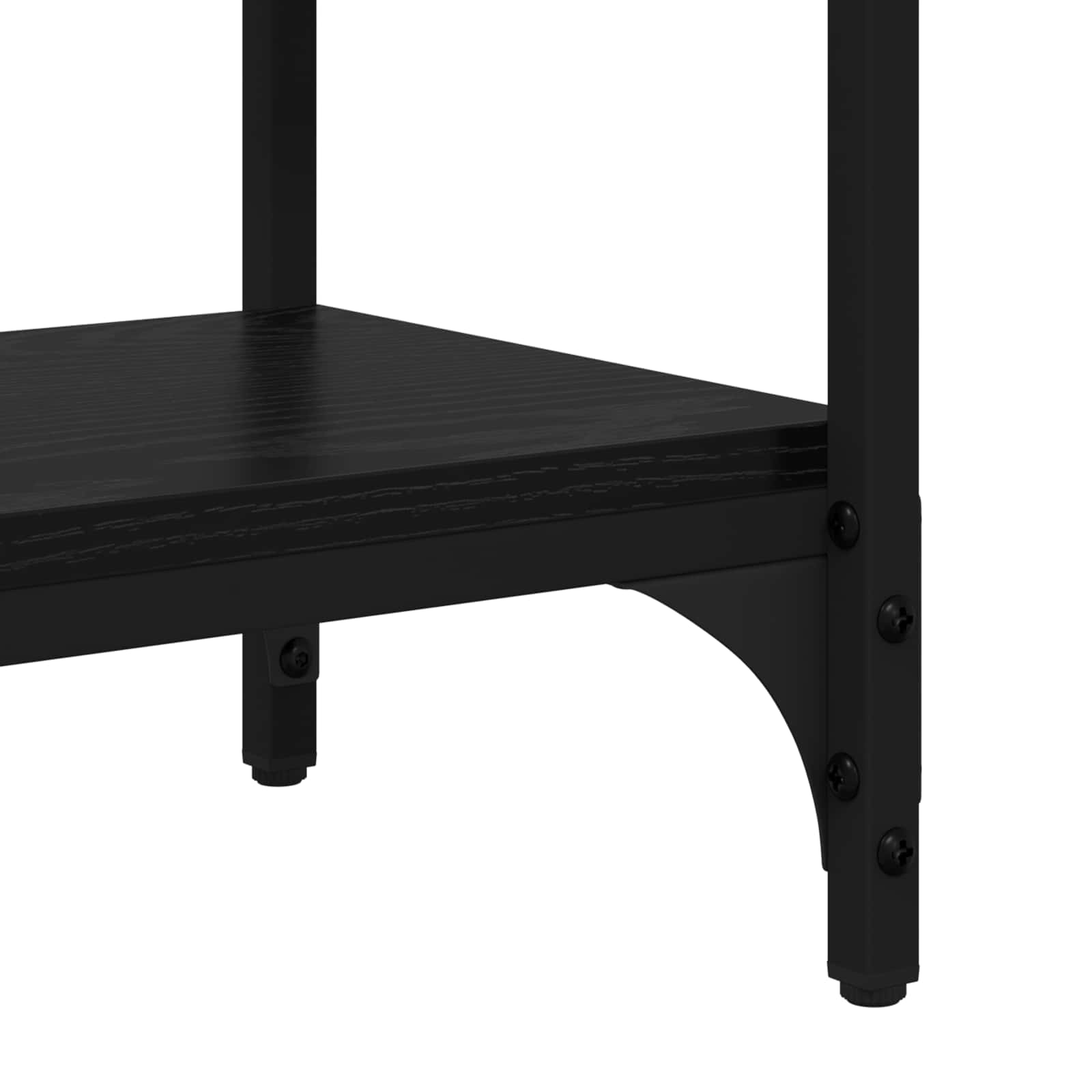 Konzolna stolica s ladicama Crni hrast 100 x 39 x 78,5 cm
