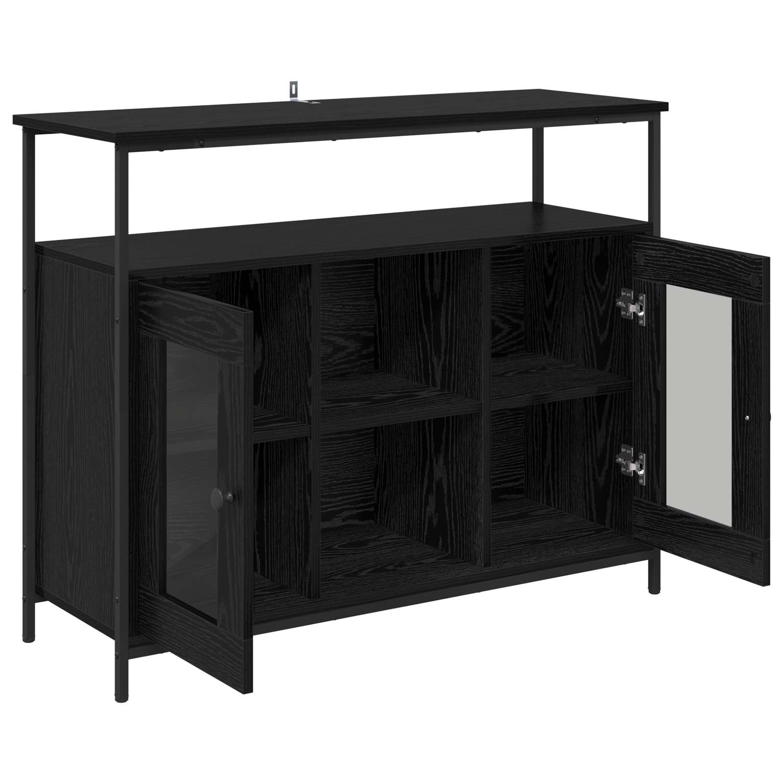 Kreveta Crni hrast 100 x 35 x 80 cm Konstruirano drvo
