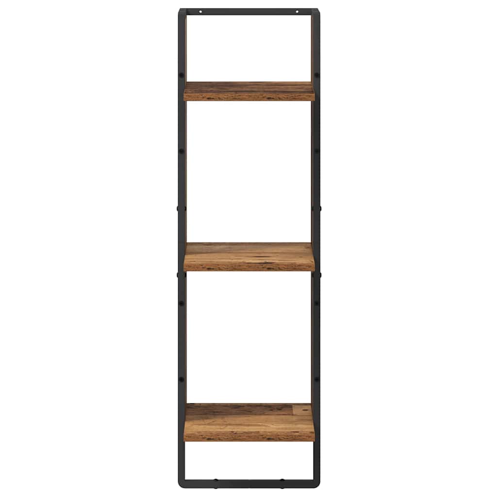Polica na zidu Staro drvo 30 x 25 x 100 cm Konstruirano drvo