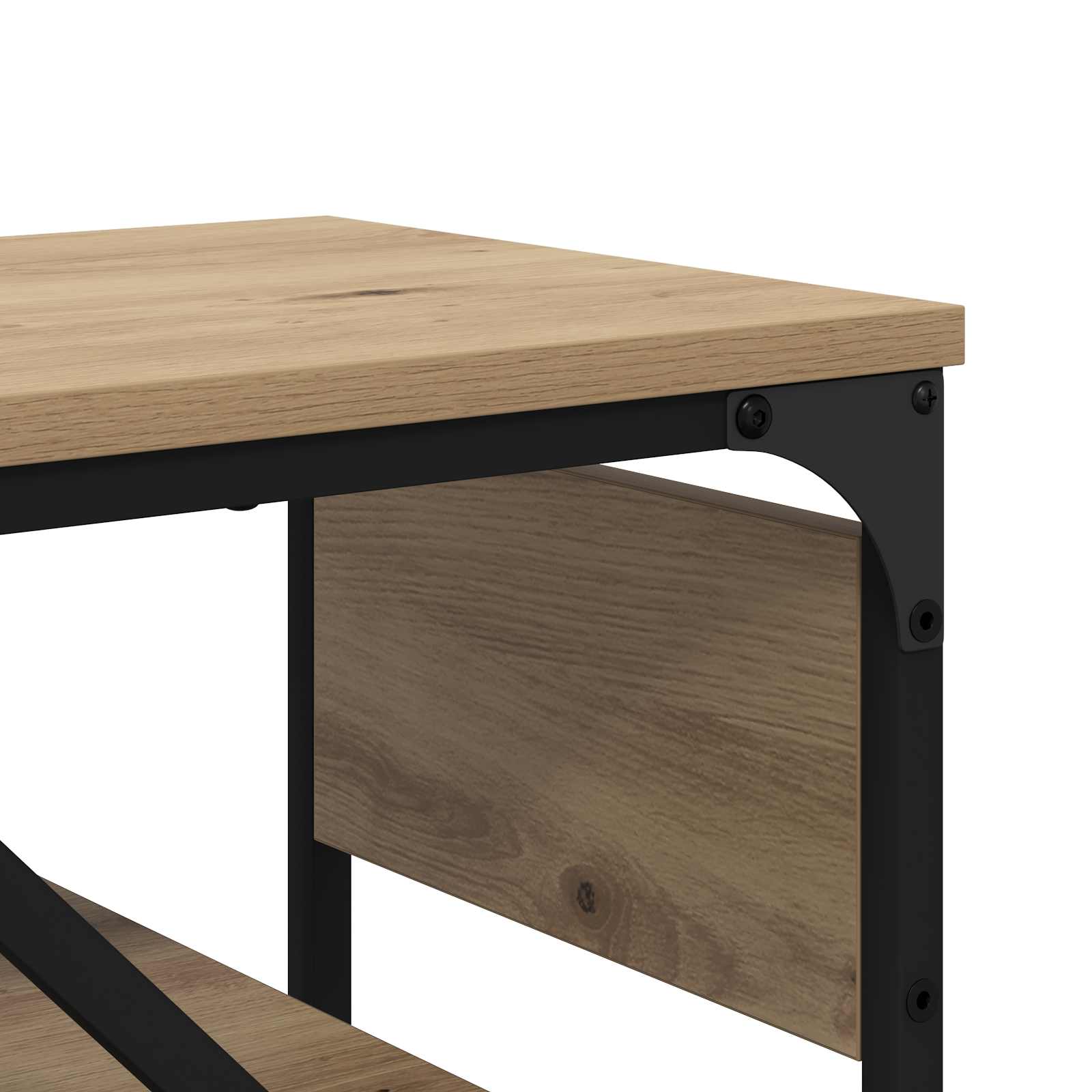 Konzolnistol Umjetnički hrast 75x30x75cm Konstruirano drvo