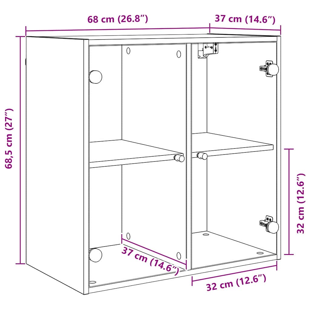 Ormar za Zid Staro drvo 68 x 37 x 68,5 cm Konstruirano drvo