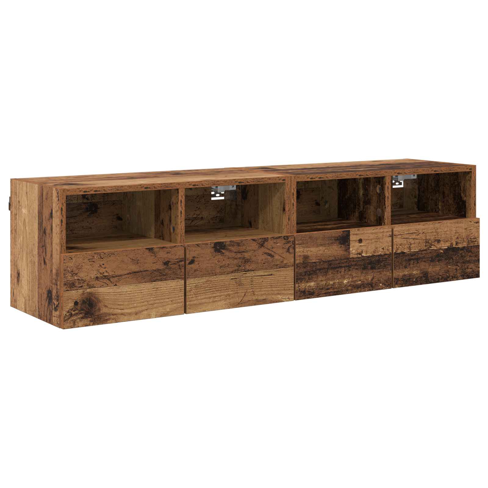 TV zidni ormari Zidne 2 pcs Staro drvo 60 x 30 x 30 cm