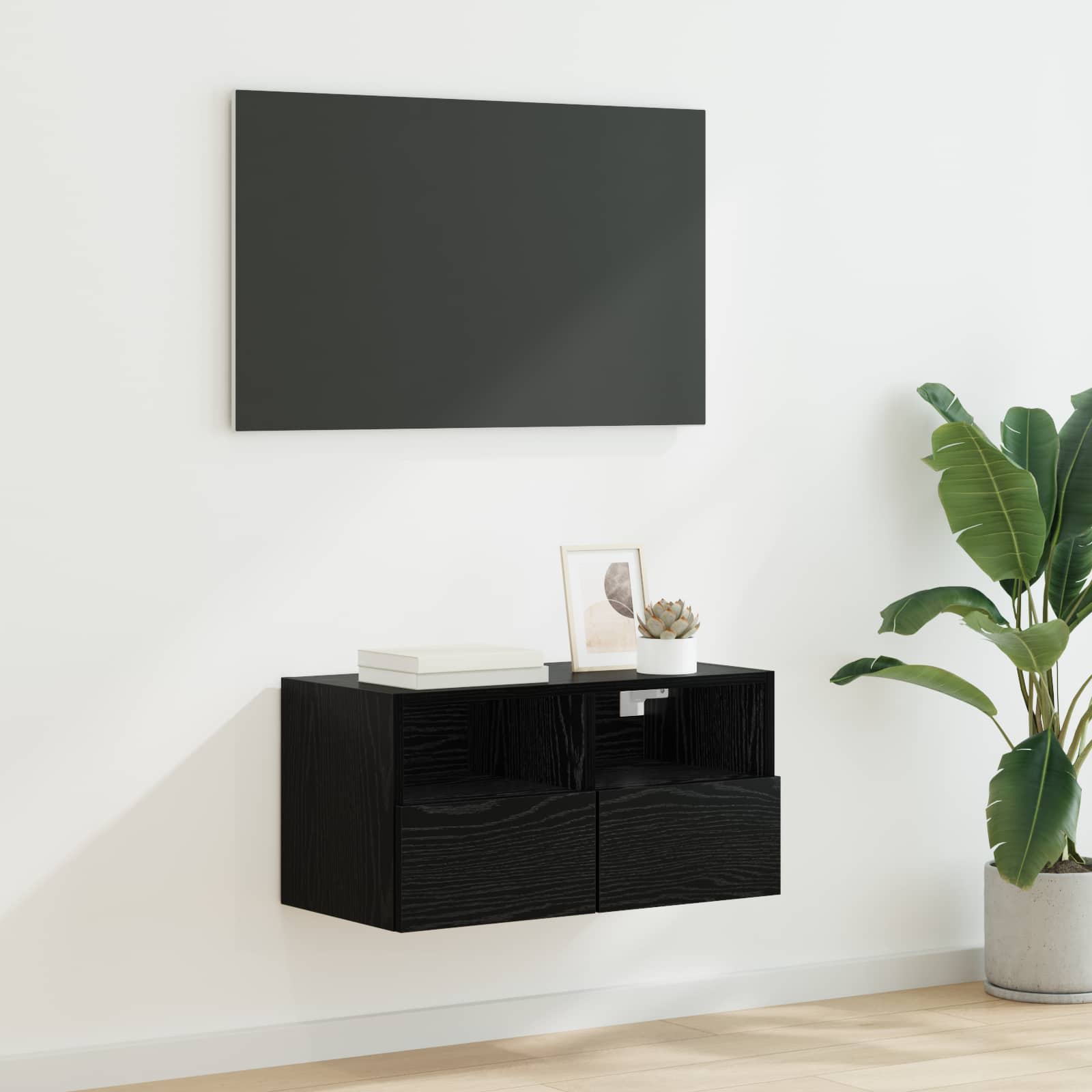 TV zidni ormar Crni hrast 60 x 30 x 30 cm Konstruirano drvo