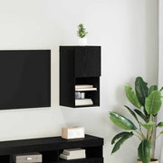 TV ormar za montažu na zid Zidne Crni hrast 30,5 x 30 x 60 cm