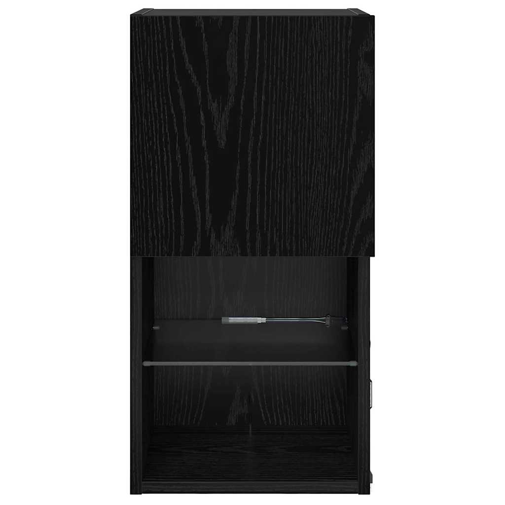 TV ormar za montažu na zid Zidne Crni hrast 30,5 x 30 x 60 cm