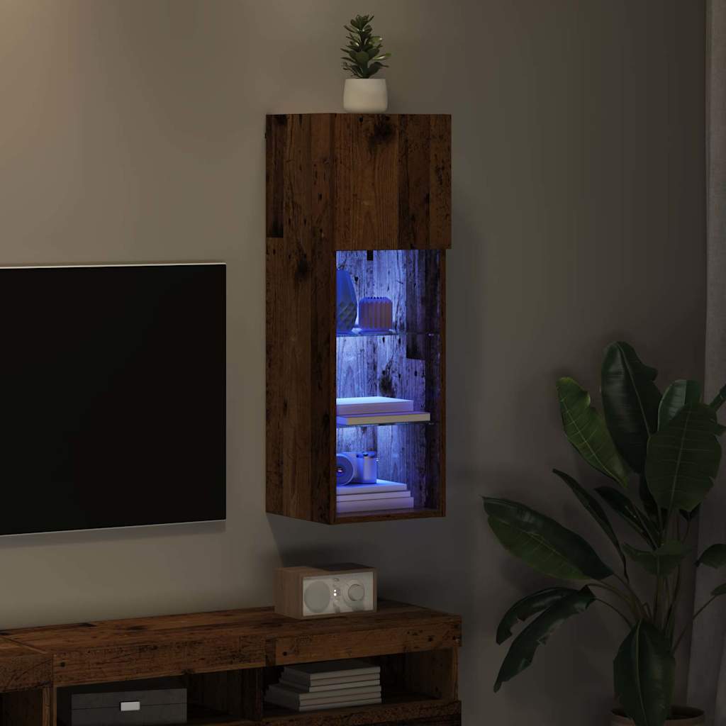 TV ormar za montažu na zid Zidne Staro drvo 30,5 x 30 x 90 cm