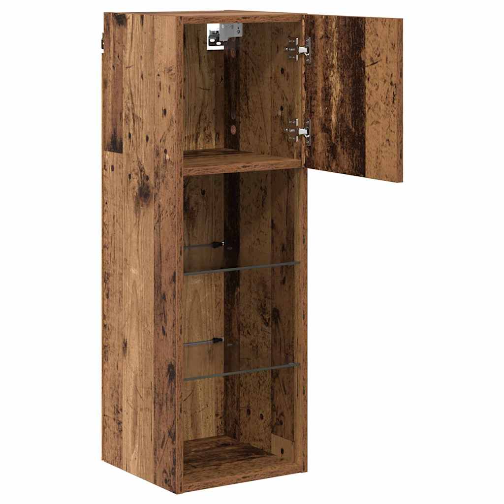 Zidni TV ormari Zidne 2 pcs Staro drvo 30,5 x 30 x 90 cm