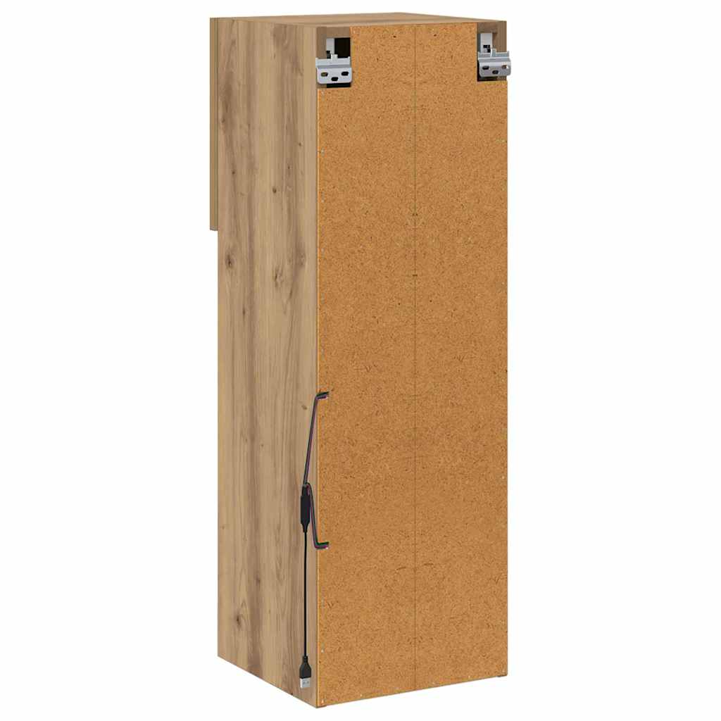 Zidni TV ormari Zidne 2 pcs Umjetnički hrast 30,5 x 30 x 90 cm
