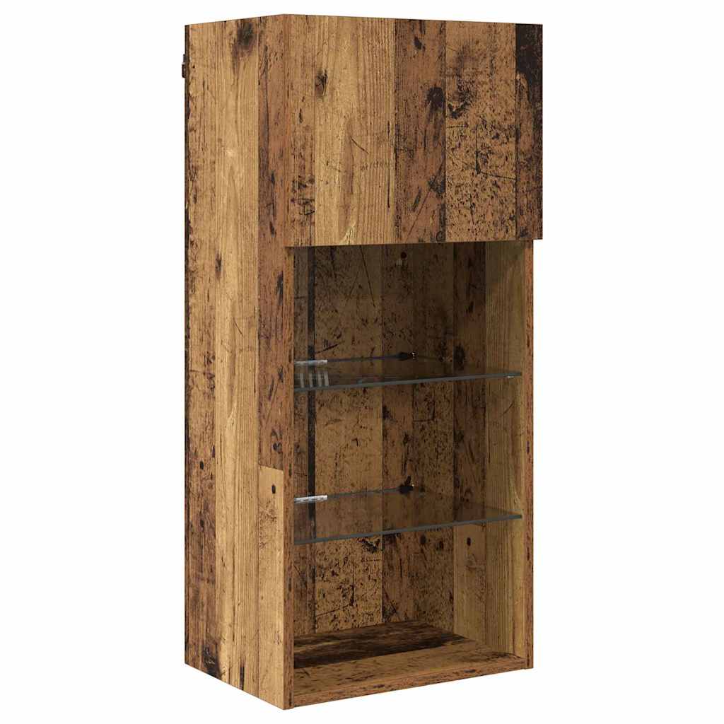 Zidni TV ormari Zidne 2 pcs Staro drvo 40,5 x 30 x 90 cm