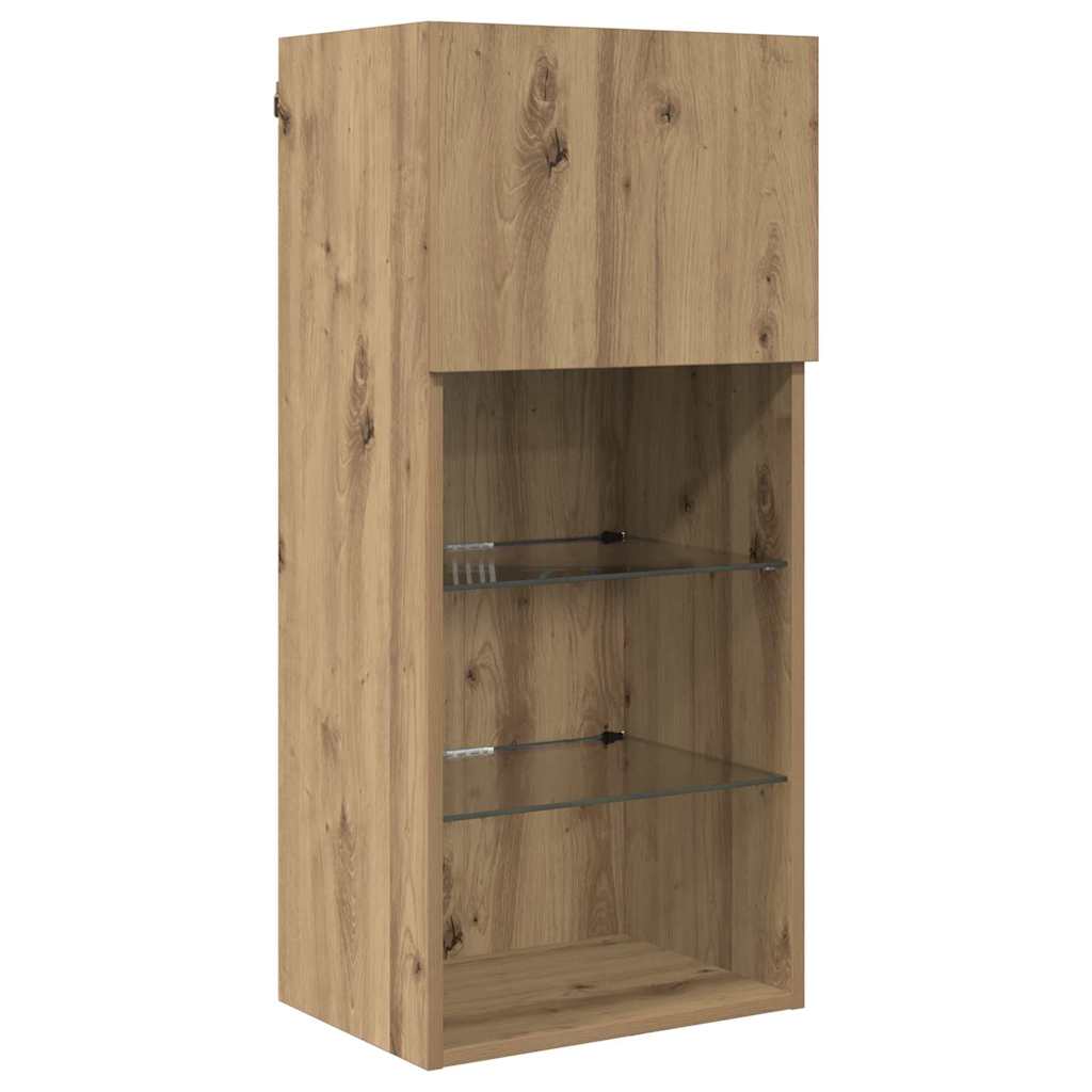 Zidni TV ormari Zidne 2 pcs Umjetnički hrast 40,5 x 30 x 90 cm