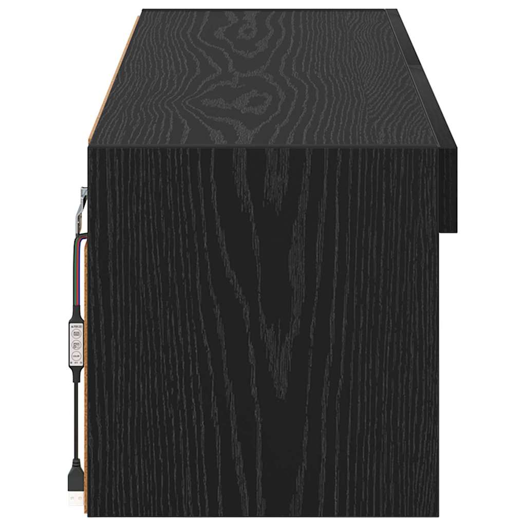 TV zidni ormar Crni hrast 100 x 30 x 30 cm Konstruirano drvo