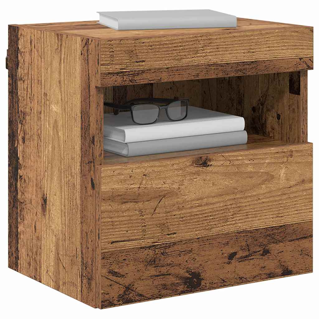 TV zidni ormari Zidne 2 pcs Staro drvo 40 x 30 x 40 cm